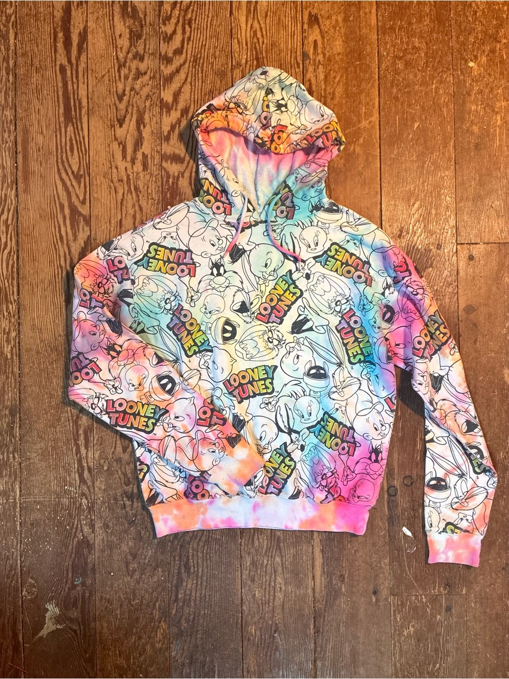 Warner Bros. Multicolor Tie-Dye Hoodie